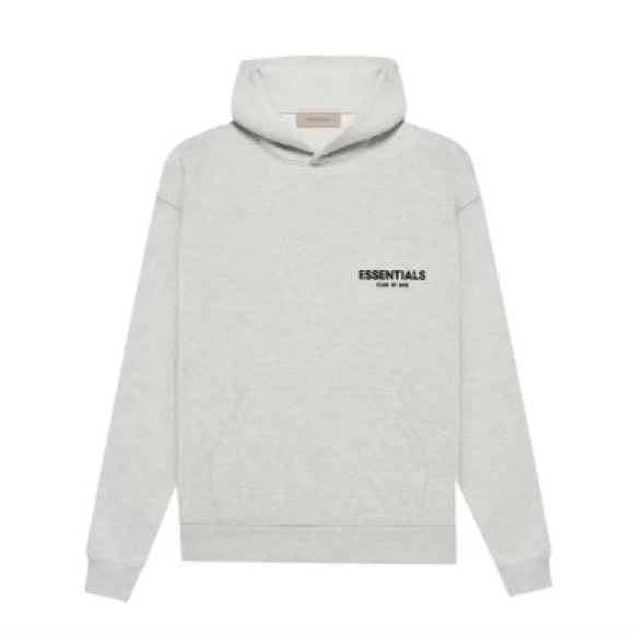 Essentials Light Oatmeal Hoodie Size Large - Picture 6 of 6